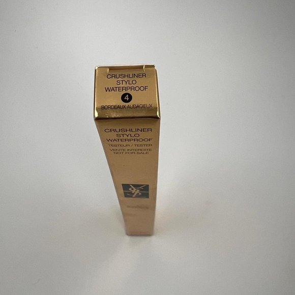 YSL Crushliner Stylo Waterproof Eyeliner #4 Bordeaux Audacieux .35 oz NEW! - Picture 3 of 3